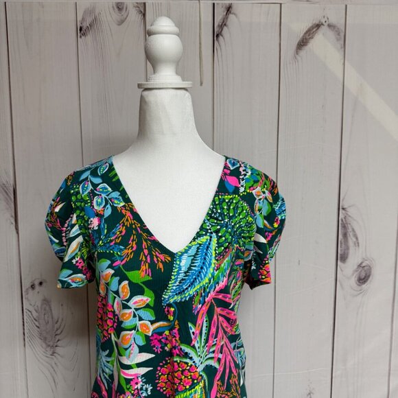 Lilly Pulitzer Aleece Dress Women’s M NWT Multi Sunshine Jungle Shift - Picture 4 of 8
